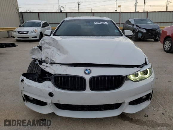 2018 BMW 4 Series 440i with VIN WBA4J5C51JBF06736, listed as a Copart auction lot 64165524 with 65,066 mi miles and Salvage Title. Bid and sale history available at DreamBid. Image 5.