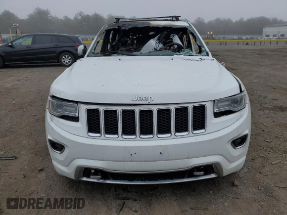 2015 Jeep Grand Cherokee Overland with VIN 1C4RJFCG8FC174325, listed as a Copart auction lot 51074475 with Not Provided miles and Salvage Title. Bid and sale history available at carsss.com. Image 5.