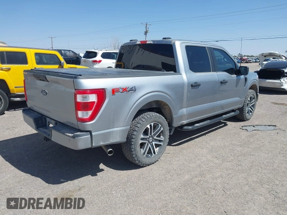 2022 Ford F-150 XL with VIN 1FTFW1E53NKF13127, listed as a IAAI auction lot 41976268 with 72,174 mi miles. Bid and sale history available at carsss.com. Image 4.