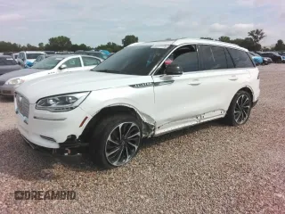 2022 Lincoln Aviator Reserve with VIN 5LM5J7XC1NGL18311, listed as a Copart auction lot 62377775 with 37,756 mi miles and Salvage title. Bid and sale history available at DreamBid. Image 1.