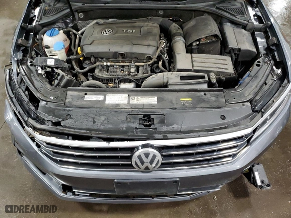 2017 Volkswagen Passat 1.8T SEL Premium with VIN 1VWCT7A30HC069963, listed as a Copart auction lot 46445115 with 98,942 mi miles and Salvage Title. Bid and sale history available at carsss.com. Image 12.