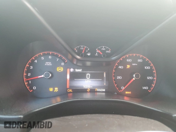 2016 GMC Canyon 2WD SLE with VIN 1GTH5CEA6G1288652, listed as a Copart auction lot 50274924 with 57,033 mi miles and Salvage Title. Bid and sale history available at carsss.com. Image 9.