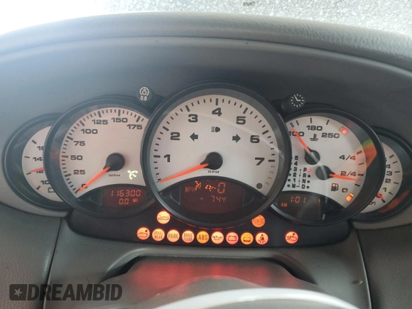 2001 Porsche 911 with VIN WP0CA29961S653641, listed as a Copart auction lot 87375084 with 116,300 mi miles and Salvage title. Bid and sale history available at DreamBid. Image 9.