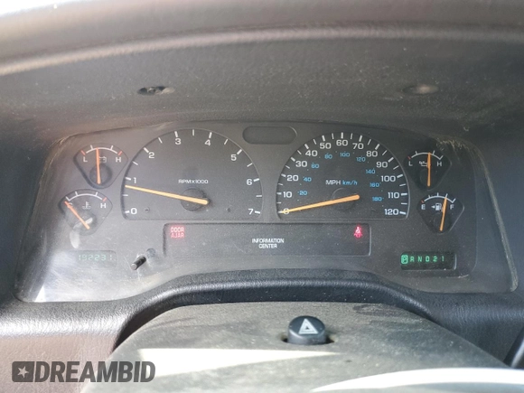 2001 Dodge Durango with VIN 1B4HS28Z91F580906, listed as a Copart auction lot 62870635 with 192,231 mi miles and Salvage title. Bid and sale history available at DreamBid. Image 9.