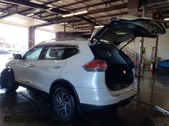 2016 Nissan Rogue SV with VIN 5N1AT2MV1GC785209, listed as a Copart auction lot 46155915 with 127,574 mi miles and Salvage Title. Bid and sale history available at DreamBid. Image 2.