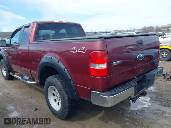 2005 Ford F-150 STX with VIN 1FTRX14W35FA49074, listed as a IAAI auction lot 41833989 with 267,664 mi miles. Bid and sale history available at carsss.com. Image 3.