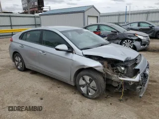 2022 Hyundai Ioniq Blue with VIN KMHC65LC0NU284899, listed as a Copart auction lot 51975395 with 96,100 mi miles and Salvage title. Bid and sale history available at DreamBid. Image 4.