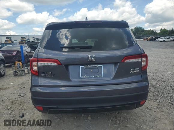 2021 Honda Pilot Special Edition with VIN 5FNYF6H29MB100339, listed as a Copart auction lot 55834795 with 45,113 mi miles and Salvage title. Bid and sale history available at DreamBid. Image 6.