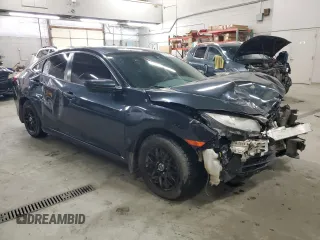 2017 Honda Civic LX with VIN 19XFC2F55HE219300, listed as a Copart auction lot 83662394 with 172,697 mi miles and Salvage Title. Bid and sale history available at DreamBid. Image 4.