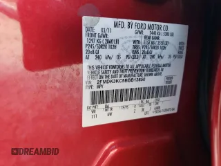 2011 Ford Edge Limited with VIN 2FMDK3KC5BBB13850, listed as a Copart auction lot 46531015 with 181,390 mi miles and Salvage Title. Bid and sale history available at carsss.com. Image 15.