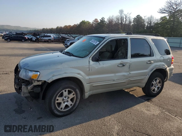 2005 Ford Escape Limited with VIN 1FMYU94195KB35872, listed as a Copart auction lot 63285755 with 145,638 mi miles and Salvage title. Bid and sale history available at DreamBid. Image 1.