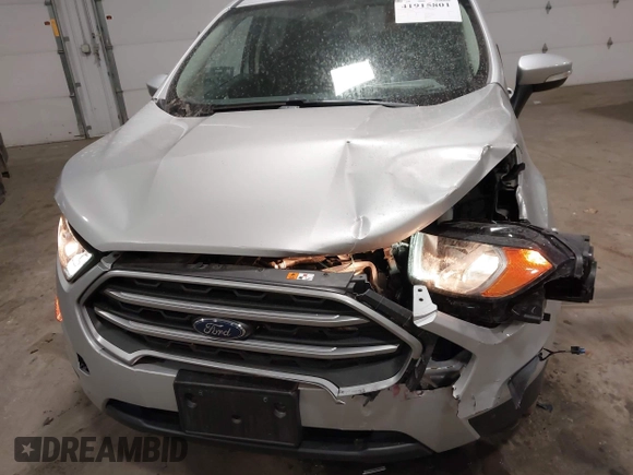 2019 Ford EcoSport SE with VIN MAJ6S3GLXKC307981, listed as a IAAI auction lot 41915801 with 31,998 mi miles. Bid and sale history available at carsss.com. Image 6.