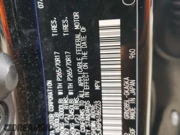 2023 Toyota 4Runner TRD Pro с VIN JTELU5JR6P6186223, выставлен на аукционе Copart как лот 57649985 с пробегом 21 555 миль миль и Списание • Salvage title. История ставок и продаж доступна на DreamBid. Изображение 13.