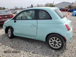 2017 FIAT 500 Pop with VIN 3C3CFFKR6HT694321, listed as a Copart auction lot 52919045 with 46,497 mi miles and Salvage Title. Bid and sale history available at carsss.com. Image 2.