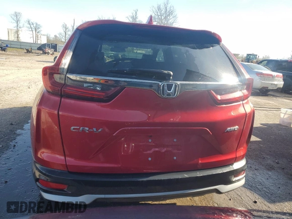 2022 Honda CR-V EX-L with VIN 2HKRW2H82NH610567, listed as a Copart auction lot 54139655 with 30,208 mi miles and Salvage Title. Bid and sale history available at carsss.com. Image 6.
