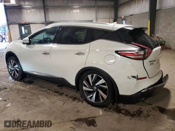 2015 Nissan Murano SL with VIN 5N1AZ2MH0FN270861, listed as a Copart auction lot 86621814 with 93,376 mi miles and Salvage Title. Bid and sale history available at DreamBid. Image 2.