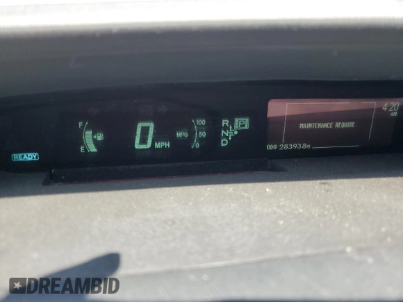 2013 Toyota Prius One with VIN JTDKN3DU7D5664975, listed as a Copart auction lot 55036415 with 283,938 mi miles and Salvage Title. Bid and sale history available at DreamBid. Image 9.