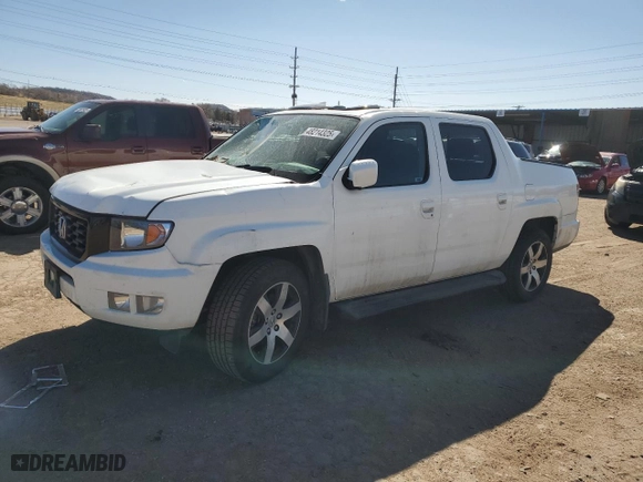 2014 Honda Ridgeline SE with VIN 5FPYK1F63EB011671, listed as a Copart auction lot 48214325 with 81,148 mi miles and Salvage Title. Bid and sale history available at carsss.com. Image 1.