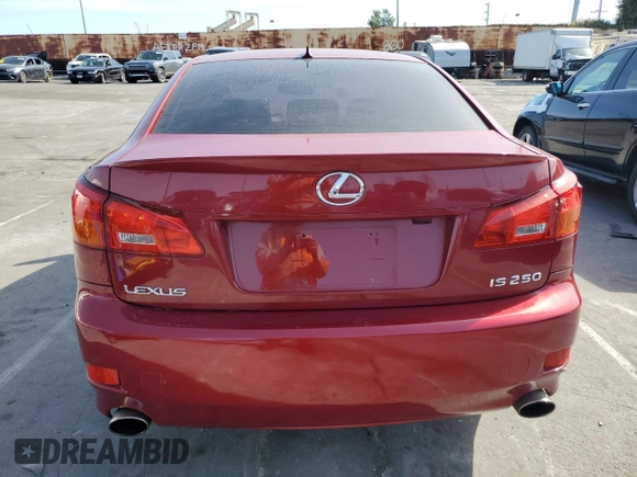 2006 Lexus IS 250 Manual with VIN JTHBK262665001042, listed as a Copart auction lot 49004915 with 162,157 mi miles and Salvage Title. Bid and sale history available at carsss.com. Image 6.