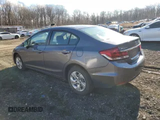 2014 Honda Civic Sedan LX with VIN 2HGFB2F55EH506012, listed as a Copart auction lot 45542855 with 186,712 mi miles and Salvage Title. Bid and sale history available at carsss.com. Image 2.