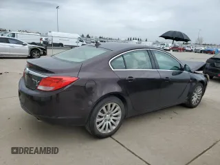 2011 Buick Regal CXL Turbo TO3 with VIN W04GX5GV3B1050715, listed as a Copart auction lot 46130405 with 127,071 mi miles and Salvage Title. Bid and sale history available at carsss.com. Image 3.