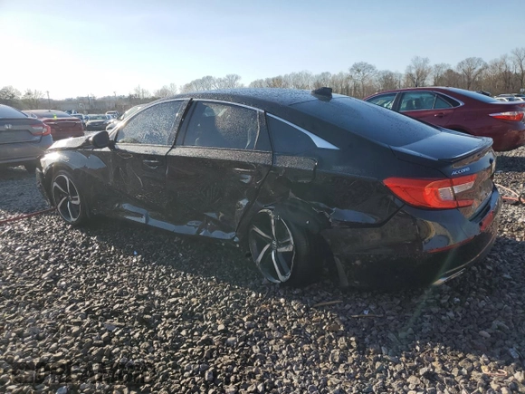 2018 Honda Accord Sedan Sport 1.5T with VIN 1HGCV1F38JA150327, listed as a Copart auction lot 48399355 with 96,371 mi miles and Salvage Title. Bid and sale history available at carsss.com. Image 2.