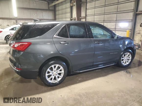 2018 Chevrolet Equinox LT with VIN 2GNAXSEVXJ6206846, listed as a Copart auction lot 46976605 with 76,830 mi miles and Salvage Title. Bid and sale history available at DreamBid. Image 3.