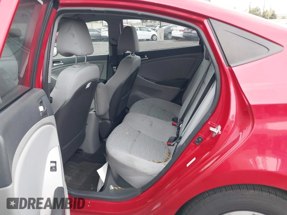 2015 Hyundai Accent GLS with VIN KMHCT4AE4FU827177, listed as a IAAI auction lot 42057967 with 83,842 mi miles and . Bid and sale history available at carsss.com. Image 8.