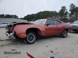 1970 Oldsmobile Cutlass with VIN 336870M340802, listed as a Copart auction lot 80190234 with 13,668 mi miles and Salvage Title. Bid and sale history available at DreamBid. Image 1.