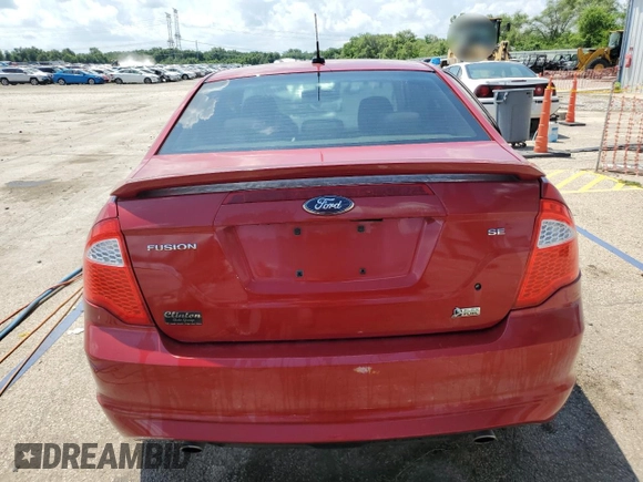 2010 Ford Fusion SE with VIN 3FAHP0HG9AR180165, listed as a Copart auction lot 62168585 with 99,706 mi miles and Salvage title. Bid and sale history available at DreamBid. Image 6.