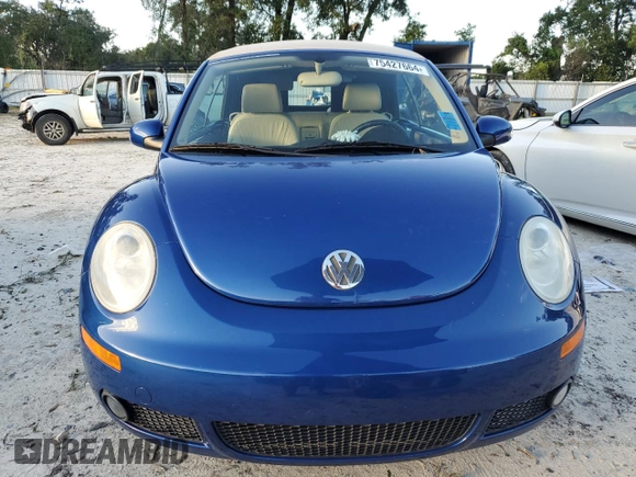2007 Volkswagen Beetle with VIN 3VWSF31Y47M400970, listed as a Copart auction lot 75427664 with 67,318 mi miles and Non repairable. Bid and sale history available at DreamBid. Image 5.