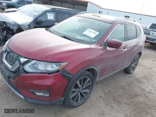 2019 Nissan Rogue SV with VIN 5N1AT2MVXKC727155, listed as a IAAI auction lot 41669065 with 197,995 mi miles. Bid and sale history available at carsss.com. Image 2.
