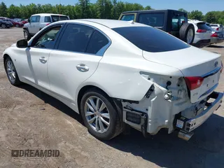 2014 Infiniti Q50 Sport with VIN JN1BV7AR3EM681886, listed as a IAAI auction lot 42382281 with 140,005 mi miles and . Bid and sale history available at DreamBid. Image 3.