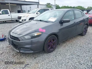 2015 Dodge Dart SXT with VIN 1C3CDFBBXFD285945, listed as a IAAI auction lot 42123195 with 212,393 mi miles. Bid and sale history available at carsss.com. Image 2.