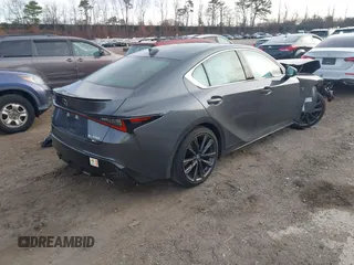 2024 Lexus IS with VIN JTHBZ1E24R5035556, listed as a IAAI auction lot 41770122 with 10,129 mi miles. Bid and sale history available at carsss.com. Image 4.