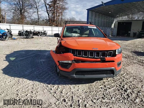2017 Jeep Compass Sport with VIN 3C4NJCAB8HT643442, listed as a Copart auction lot 87031414 with 102,463 mi miles and Salvage Title. Bid and sale history available at carsss.com. Image 11.