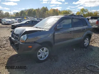 2008 Hyundai Tucson SE with VIN KM8JN12D58U853263, listed as a Copart auction lot 75324534 with 91,767 mi miles and Salvage Title. Bid and sale history available at carsss.com. Image 1.