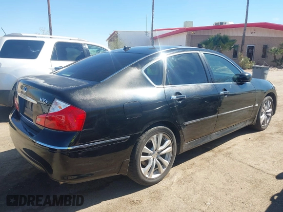 2008 Infiniti M with VIN JNKAY01FX8M654488, listed as a IAAI auction lot 41671285 with 172,415 mi miles. Bid and sale history available at carsss.com. Image 6.