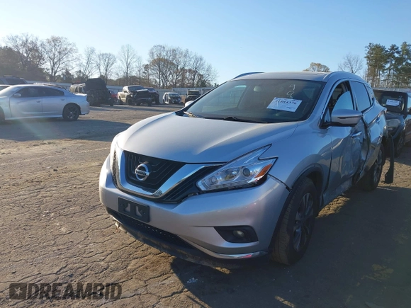 2017 Nissan Murano S z VIN 5N1AZ2MH8HN159025, wystawiony jako IAAI lot #41884376 z przebiegiem 124 500 mil mil oraz . Historia ofert i sprzedaży dostępna na DreamBid. Obrazek 17.