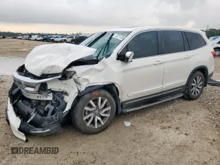 2019 Honda Pilot EX-L with VIN 5FNYF5H57KB039493, listed as a Copart auction lot 59211365 with 95,072 mi miles and Salvage title. Bid and sale history available at DreamBid. Image 1.