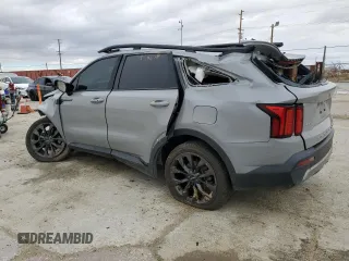 2022 Kia Sorento X-Line SX Prestige with VIN 5XYRKDLF2NG133529, listed as a Copart auction lot 48135025 with 35,674 mi miles and Salvage title. Bid and sale history available at DreamBid. Image 2.