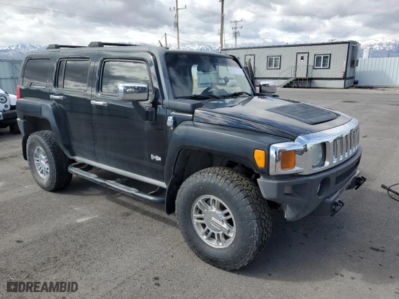 2007 Hummer H3 SUV with VIN 5GTDN13E978139953, listed as a Copart auction lot 47847715 with 134,922 mi miles and Salvage Title. Bid and sale history available at carsss.com. Image 4.