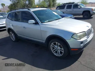 2007 BMW X3 3.0si with VIN WBXPC93447WF17999, listed as a IAAI auction lot 42036041 with 144,218 mi miles. Bid and sale history available at carsss.com. Image 1.
