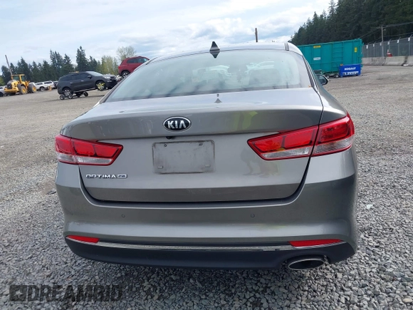 2018 Kia Optima LX with VIN 5XXGT4L34JG242597, listed as a IAAI auction lot 41999383 with 1 mi miles. Bid and sale history available at carsss.com. Image 16.