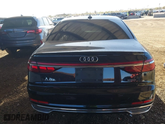 2019 Audi A8 L with VIN WAU8DAF83KN002810, listed as a IAAI auction lot 41588169 with 64,323 mi miles. Bid and sale history available at carsss.com. Image 17.