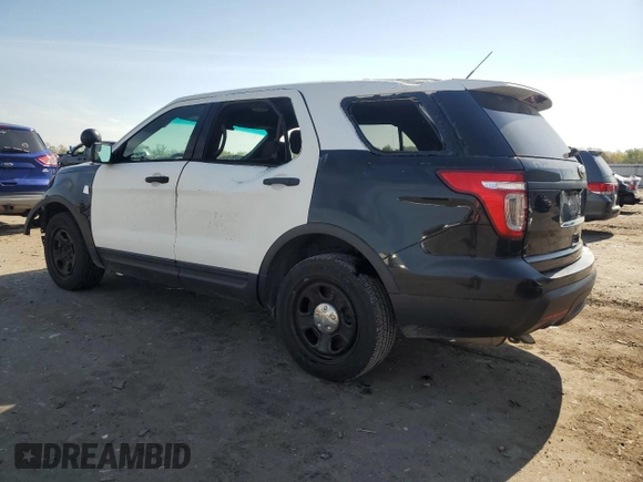 2015 Ford Utility Police Interceptor with VIN 1FM5K8AR9FGB26168, listed as a Copart auction lot 53638725 with 146,251 mi miles and Salvage Title. Bid and sale history available at carsss.com. Image 2.