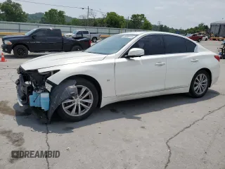 2015 Infiniti Q50 Premium z VIN JN1BV7AR1FM404302, wystawiony jako Copart lot #59696415 z przebiegiem 125 414 mil mil oraz Szkoda całkowita • Salvage title. Historia ofert i sprzedaży dostępna na DreamBid. Obrazek 1.
