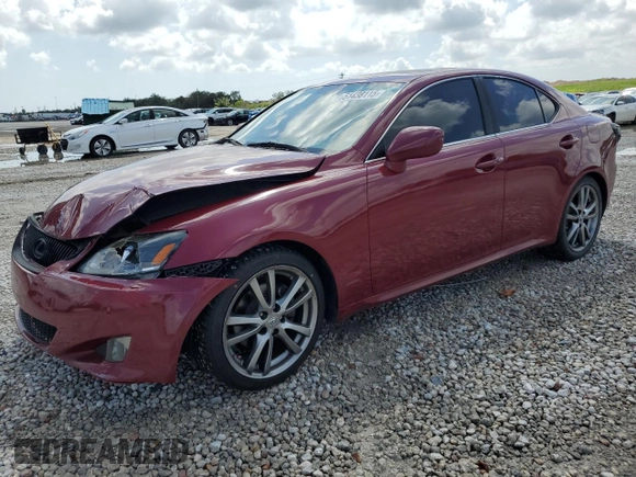 2008 Lexus IS with VIN JTHBK262682068860, listed as a Copart auction lot 51438115 with 148,971 mi miles and Salvage Title. Bid and sale history available at carsss.com. Image 1.