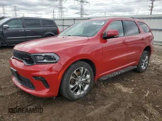 2021 Dodge Durango GT Plus with VIN 1C4RDJDG6MC549022, listed as a Copart auction lot 57342565 with 91,676 mi miles and Salvage title. Bid and sale history available at DreamBid. Image 1.