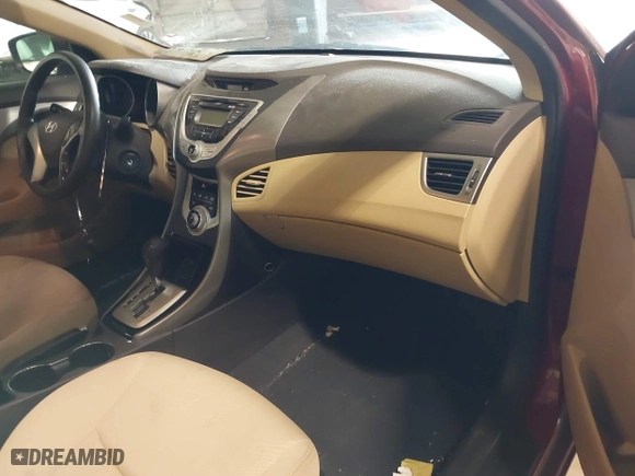 2012 Hyundai Elantra GLS with VIN KMHDH4AE2CU304144, listed as a IAAI auction lot 41215924 with 151,823 mi miles. Bid and sale history available at carsss.com. Image 5.